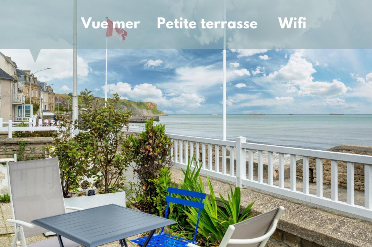 Appartement En Front De Mer Avec Terrasse Et Vue Mer Arromanches-les-Bains Exterior foto
